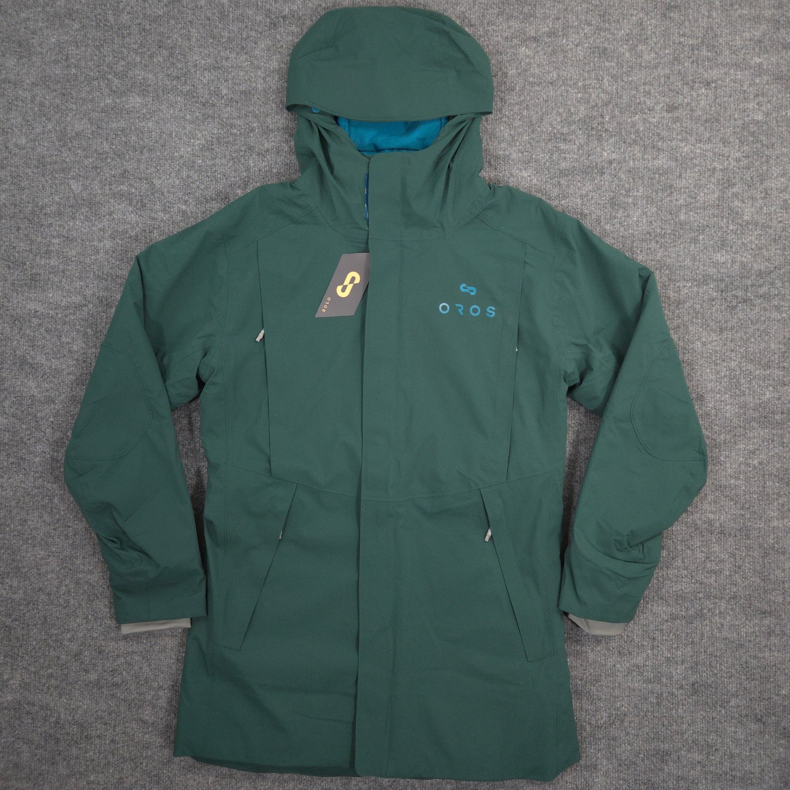 Oros Orion Parka Mens M Pine Green Waterproof Windproof Solarcore Hooded New